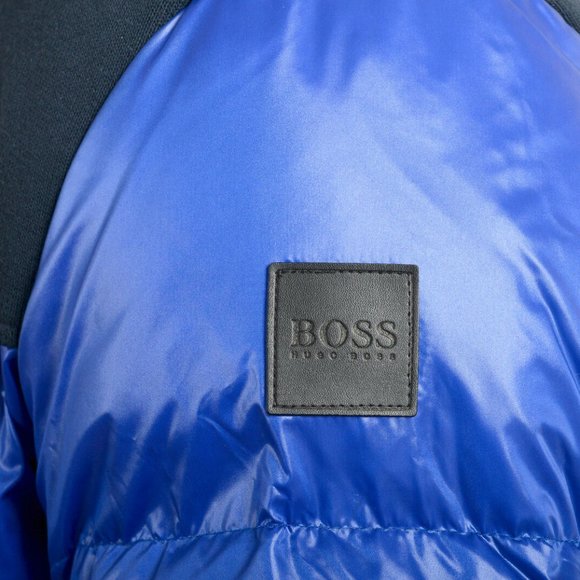 Hugo Boss Men's "Desio" Blue Down Parka Jacket - Picture 5 of 9